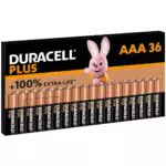 Duracell Batterie Alcaline AAA 1.5V - Extra Durata - Affidabilità per Dispositivi Quotidiani - Senza Plastica - 10 Anni di Conservazione