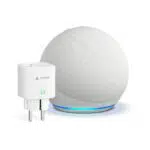 Echo Dot 5ª generazione con Presa Smart Meross per Casa Intelligente