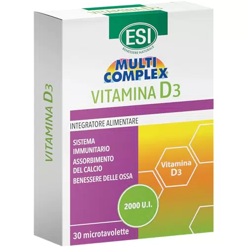 ESI Multicomplex Integratore Alimentare Vitamina D3 Salute Ossa Muscoli