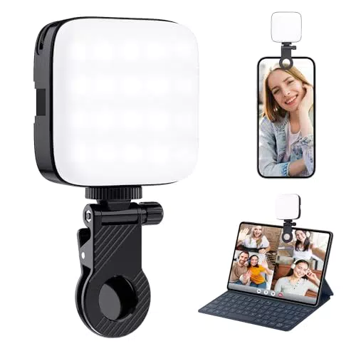 ETENTOUS Mini LED Video Light ricaricabile per fotografia e selfie