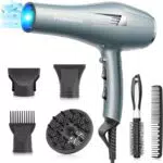 Asciugacapelli Professionale FaszinCare con Ioni e Accessori - Potente Phon per Capelli, 2 Velocità e 3 Impostazioni di Calore