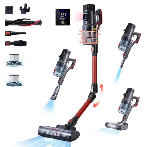 FixtFixer Aspirapolvere Senza Fili Potente 6-in-1 - Autonomia 80 Minuti