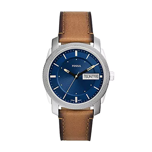 Fossil Orologio Machine da uomo con movimento al quarzo e cinturino in pelle ProPlanet.