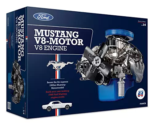 Kit Motore Ford Mustang V8 in Scala 1:4 con Modulo Sonoro e Istruzioni