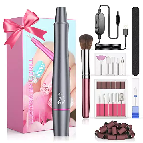 Fresa Elettrica Professionale per Unghie - Set 12 in 1 Lima Manicure Pedicure Elettrico