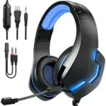 Cuffie Gaming GAMURRY per PS4 con Microfono e Luce LED