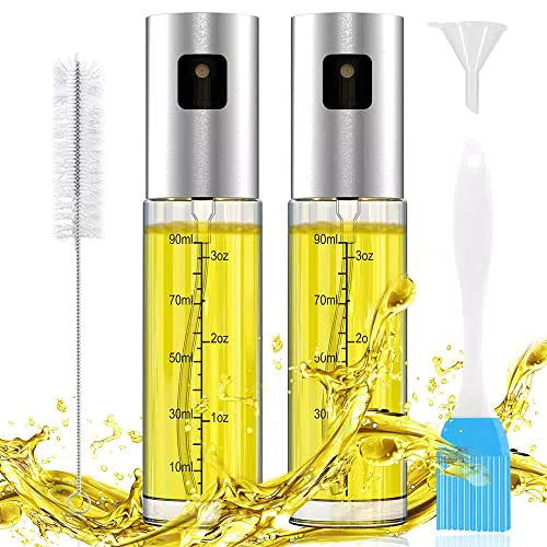 Spruzzatore Olio GeeRic Nebulizzatore per Condimenti in Vetro