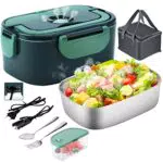 Lunch Box Elettrico GENTRE da 1,5L in Acciaio Inossidabile con Borsa Termica