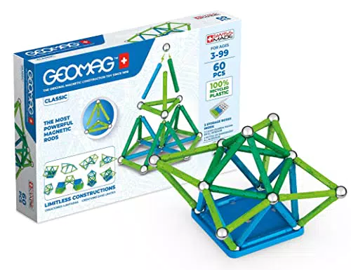 Geomag - Costruzioni Magnetiche per Bambini dai 3 Anni - 100% Plastica Riciclata