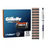 Gillette Fusion 5 ProGlide - Lamette da Barba con Tecnologia Flexball e Penna Inclusa