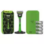 Gillette Labs Rasoio Uomo con 5 Lamette da Barba di Ricambio e Base Magnetica - Edizione Limitata con Custodia da Viaggio