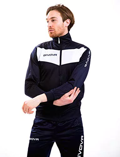 Givova Visa Fluo Tuta da Ginnastica, Nero/Fuxia, L