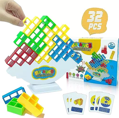 Goorder Tetra Tower Gioco Equilibrio Impilabili Montessori - Regali Educativi per Bambini e Adulti