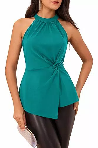 Grace Karin Camicetta Donna Casual Senza Maniche Elegante