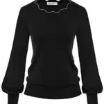 Grace Karin Maglione Donna Sottile Scollo a Barchetto Autunno