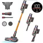Aspirapolvere Senza Fili Potente HOMPANY 500W/40KPA con Touch Screen