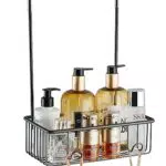 Mensola Doccia da Appendere in Acciaio Inox con Ganci - Senza Foratura
