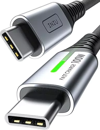 Cavo USB C INIU 100W 2m - Ricarica Rapida PD 5A QC 4.0 per iPhone Samsung iPad MacBook