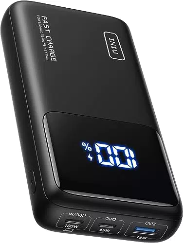 INIU Power Bank 25000mAh Caricatore Portatile USB C per MacBook Air iPhone iPad Samsung