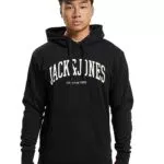 Jack & Jones Felpa con Cappuccio Jjejosh Sweat Hood - Nero