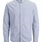 Jack & Jones Camicia a Maniche Lunghe in Blu Cashmere