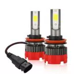 Kairiyard Kit Lampade LED H11/H8/H9 6000K 55W 8000 Lumens - Chip DOB - Rotazione 360° - Bi-Xénon - Conversione Tout-en-Un