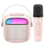 Karaoke Bluetooth con Microfono Ricaricabile e Luci LED - Ideale per Bambini e Adulti