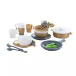 KidKraft Set di Pentole e Padelle Giocattolo Dorato per Bambini