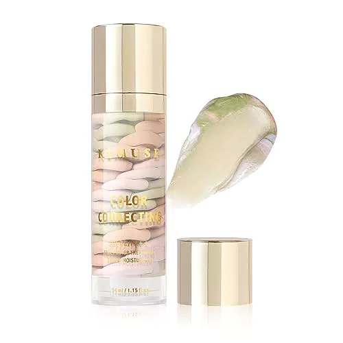 Kimuse Color Correcting Facial Serum - Primer Trucco Viso, Crema Isolante Correttore Colore, Primer Illuminante, Idrata e Nutre la Pelle, Finish Naturale.