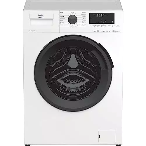 Beko Lavatrice Carica Frontale Classe A+++ con Motore Inverter/Vapore