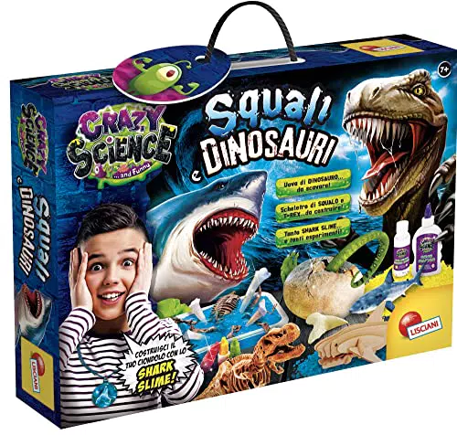 Lisciani - Crazy Science Squali e Dinosauri: Kit Scientifico Predatori