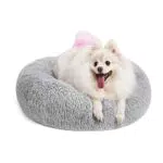 Letto per Animali Domestici Lohofrnny Rotondo Morbido e Antiscivolo