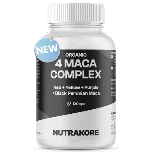 Maca Peruviana Nera BIO Extra Forte - Integratore Vegano per Energia Naturale