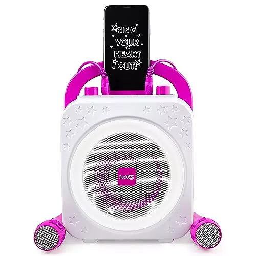 RockJam Macchina per Karaoke con Due Microfoni
