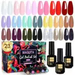 MAQUITA Smalto Semipermanente Per Unghie Kit Gel UV LED - Nail Polish UV LED Gel Unghie