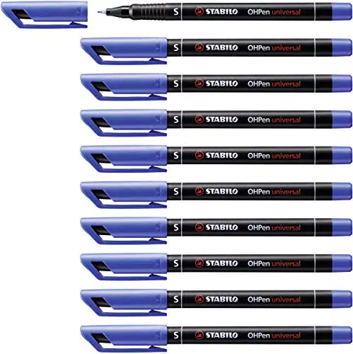 STABILO OHPen Universal - Marcatore Permanente Tratto Superfine 0,4 mm