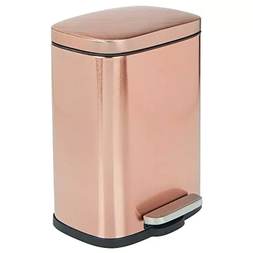 Bidone spazzatura mDesign 5 L con coperchio a pedale e secchio estraibile