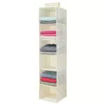 Organizer per Armadio mDesign con 6 Scomparti - Ideale per Vestiti e Accessori