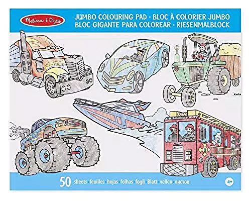 Melissa & Doug - Veicoli Blocco per Colorare