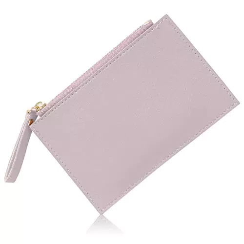 Portacarte di Credito Sottile in Pelle PU | 4 Fessure per Carte | Scomparti per Banconote e Monete | Unisex