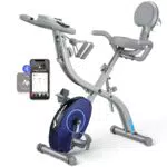 Cyclette Pieghevole MERACH 4 in 1 con Monitor LCD e Misurazione delle Pulsazioni