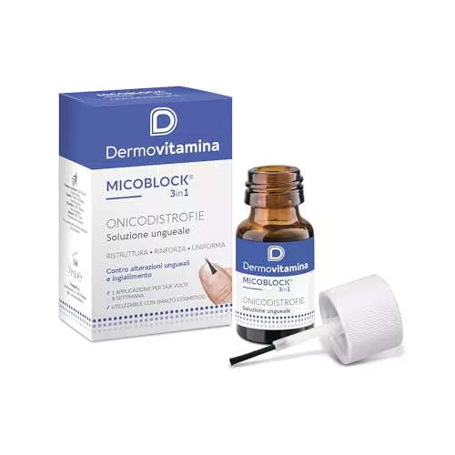 Dermovitamina Micoblock 3in1: Gel Ricostruzione Unghie e Rinforzante Trasparente