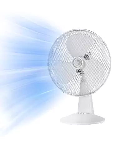 Midea Ventilatore da Tavolo FT40-21M 40W 40cm Silenzioso con Oscillazione 80°