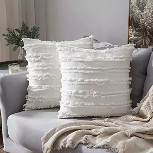 MIULEE - Confezione da 2 Fodere per Cuscino di Natale Decorativo Pelose per Casa e Divano