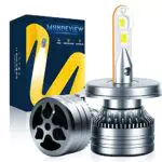 MONDEVIEW Lampadina LED H4 6000K 60W 16000LM Moto - Chip LED 360° - Fari H4 Anabbaglianti/Abbaglianti Fendinebbia Bi-Xenon - Garanzia 5 Anni