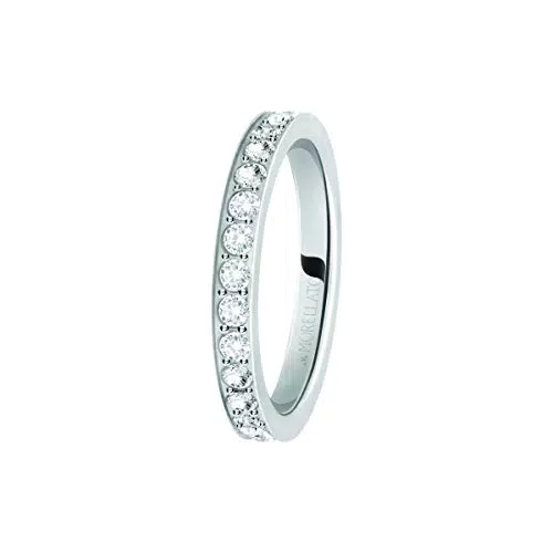 Morellato Anello da Donna in Acciaio e Cristalli - Collezione Love Rings