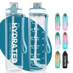 Borraccia Sportiva MYFOREST con Cannuccia 1 Litro, Senza BPA - Ideale per Attività Sportive e Outdoor