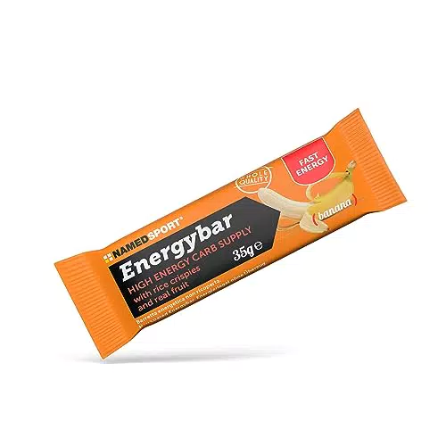 NamedSport EnergyBar Gusto Banana - Barretta Energetica con Carboidrati e Frutta