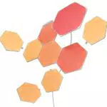 Nanoleaf Shapes Hexagon Starter Kit LED RGBW Smart, Applique da Parete Modulare con Luci 16M Colori WiFi - Compatibile con Alexa