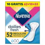 Nuvenia - Proteggi Slip Anatomici Stesi Freschezza Quotidiana - Massimo Comfort e Protezione - Confezione da 52 Salva Slip